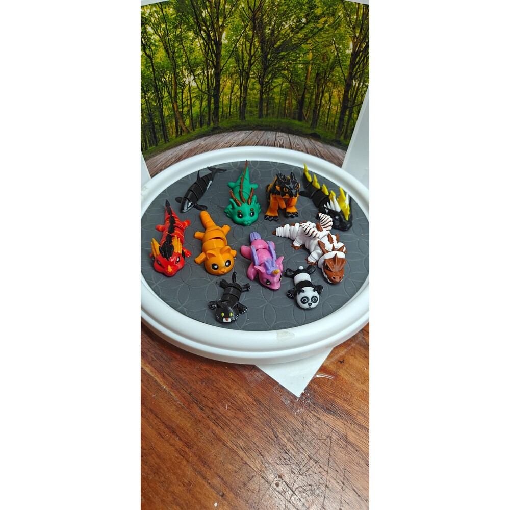 3D Printed Pocket Pet Fidget Toy: Collectible Desk Animal